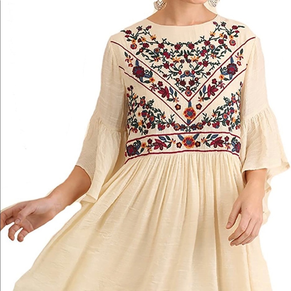 Bowsleeve Boho Boutique Dress